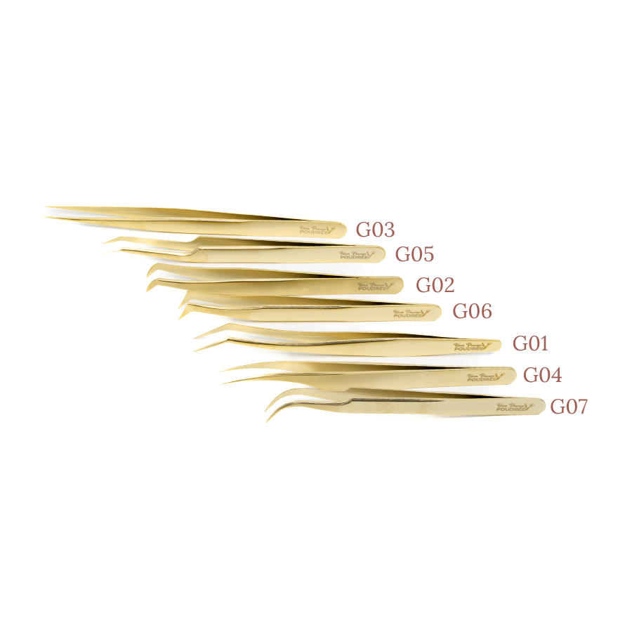 Pinces Dorées: Élégance Assurée | Une Pause Poudrée