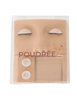 Tête d'entraînement pour extensions de cils avec 6 paupière de rechange ou tête seul ou paupière seul.