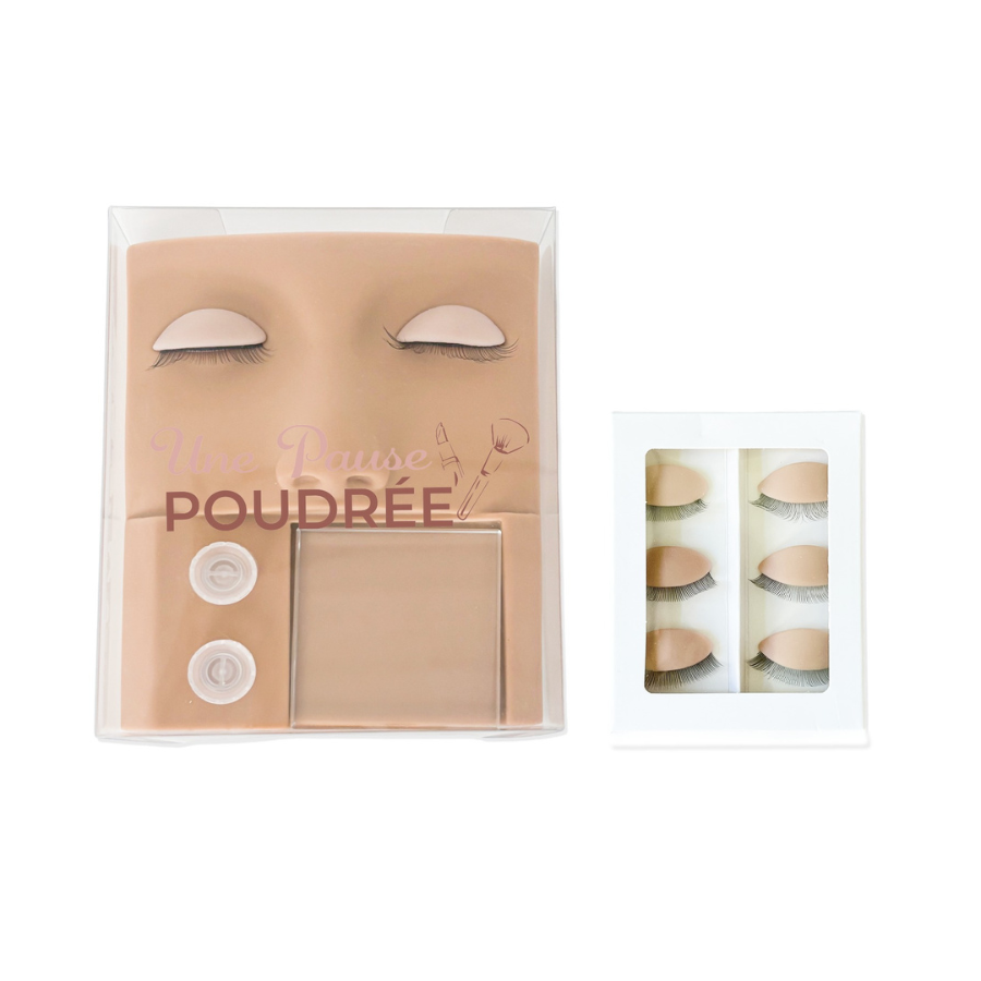 Tête d'entraînement pour extensions de cils avec 6 paupière de rechange ou tête seul ou paupière seul. Tête d'entraînement pour extensions de cils avec 6 paupière de rechange ou tête seul ou paupière seul.