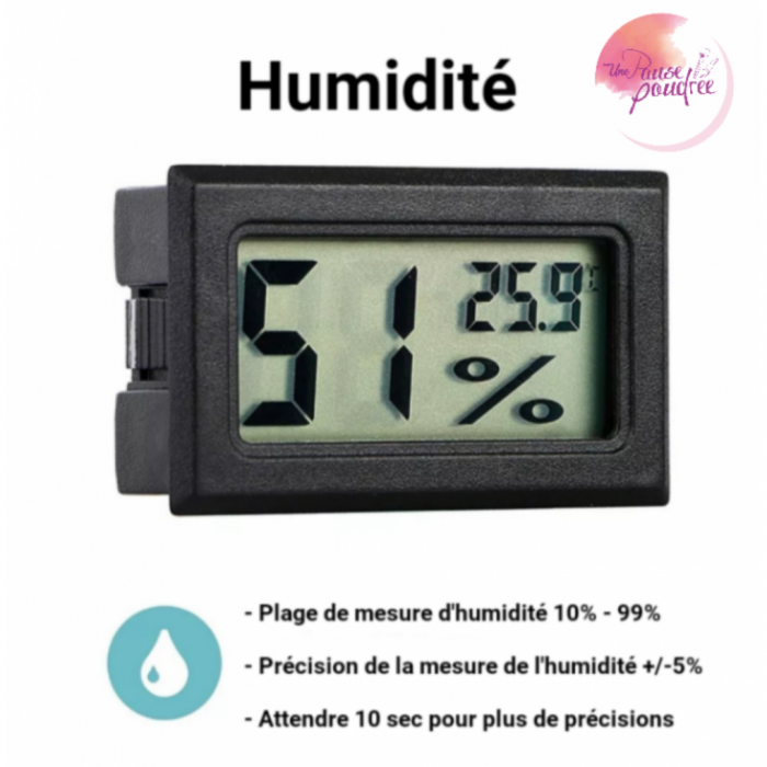 Thermomètre hygromètre digital LCD Humidité PILES FOURNIES 