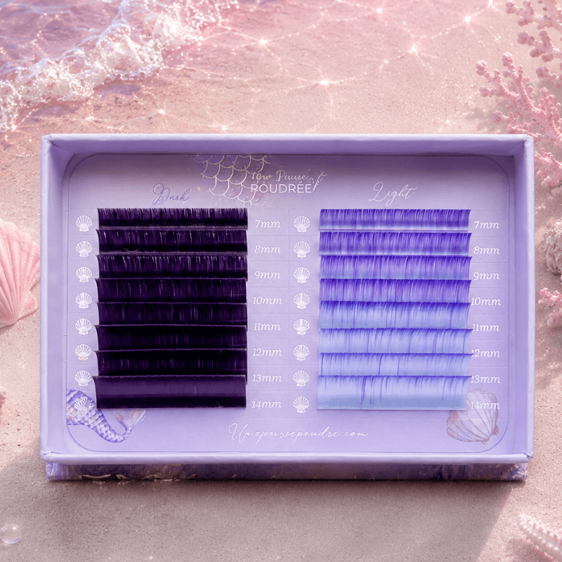Cils autofloraison colorés 0.07C 7-14mixt mermaid lashes