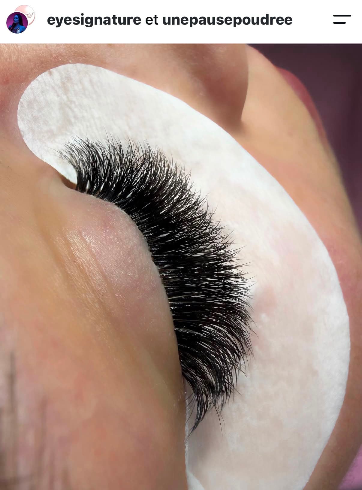 Regard sublimé, extensions de cils