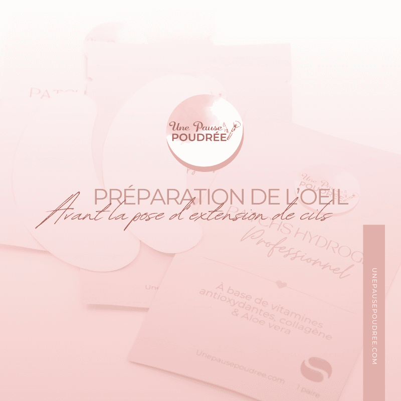 Préparation de l'oeil avant la pose d'extensions de cils à télécharger