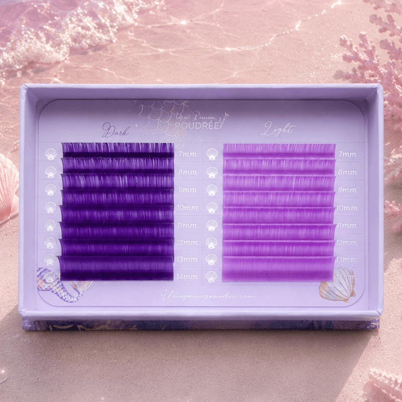 Cils autofloraison colorés 0.07C 7-14mixt mermaid lashes