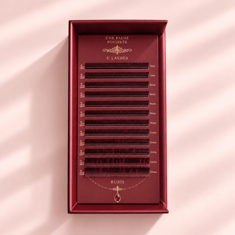 Précommande Cils en UU classique et U4D RUBIS en 0.07CC bordeaux |COLLECTION BAL DES CYGNES